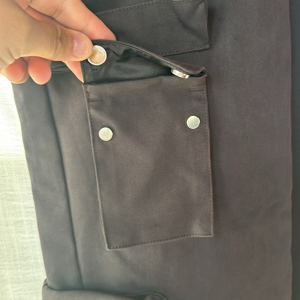 NEW w/tags Off-White Brown Gray Cargo Pants L 12 10 - Picture 5 of 10
